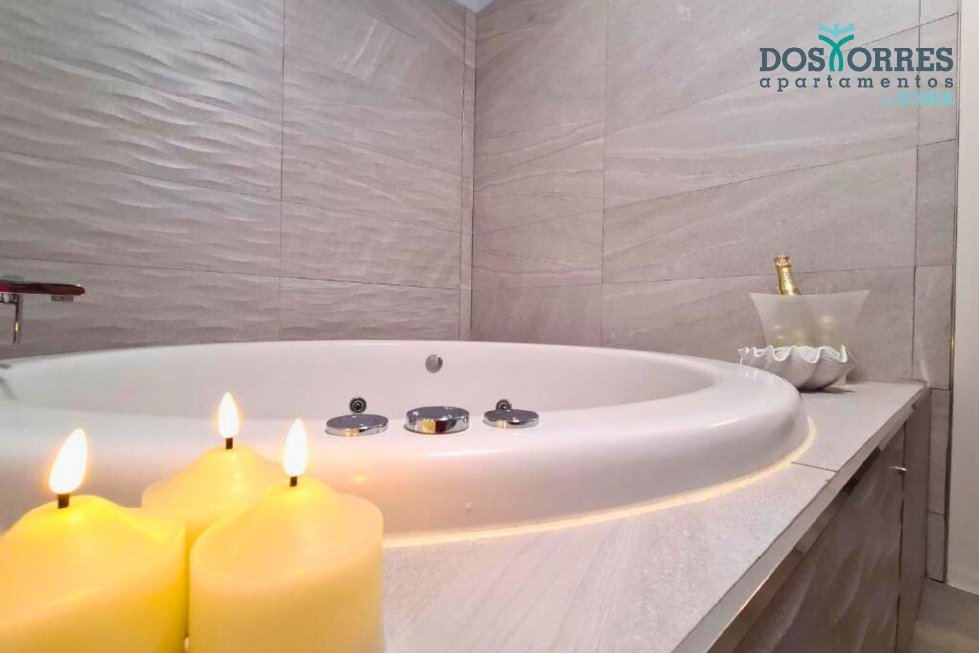Apartamentos Dos Torres Bárbol - Oasis céntrico con jacuzzi en la habitación y garaje privado Zaragoza Exterior foto